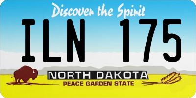 ND license plate ILN175