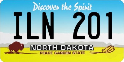ND license plate ILN201