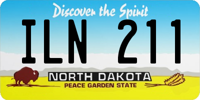 ND license plate ILN211