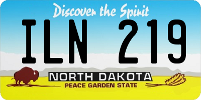 ND license plate ILN219