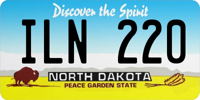 ND license plate ILN220