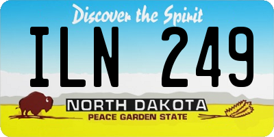 ND license plate ILN249