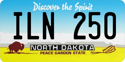 ND license plate ILN250