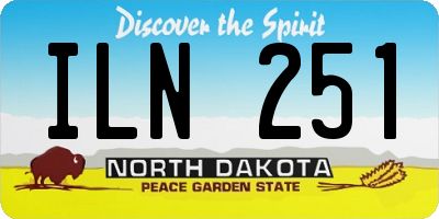 ND license plate ILN251