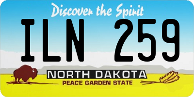 ND license plate ILN259
