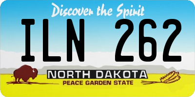 ND license plate ILN262
