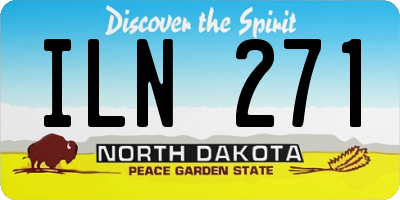 ND license plate ILN271