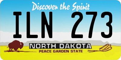ND license plate ILN273