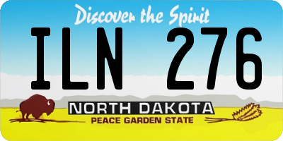 ND license plate ILN276