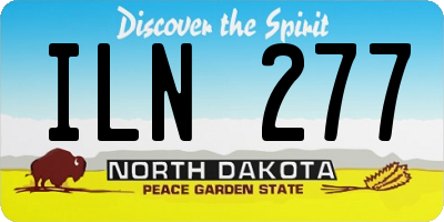 ND license plate ILN277