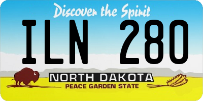 ND license plate ILN280