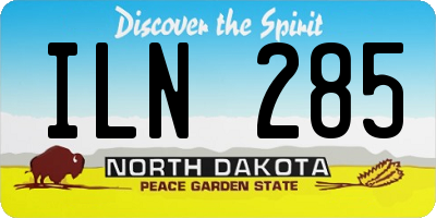 ND license plate ILN285
