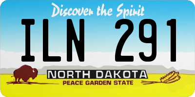 ND license plate ILN291