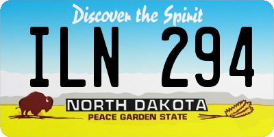 ND license plate ILN294