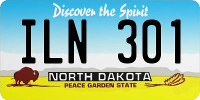 ND license plate ILN301