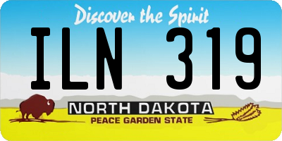ND license plate ILN319