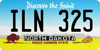 ND license plate ILN325