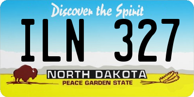 ND license plate ILN327