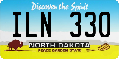 ND license plate ILN330