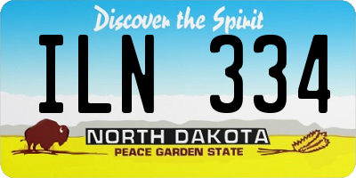 ND license plate ILN334