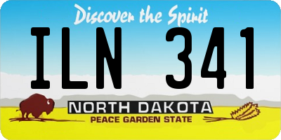 ND license plate ILN341
