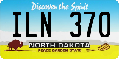 ND license plate ILN370