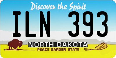 ND license plate ILN393