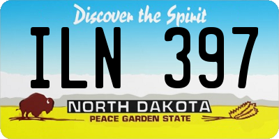 ND license plate ILN397