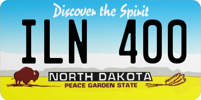 ND license plate ILN400