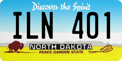 ND license plate ILN401