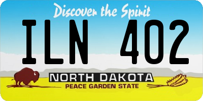 ND license plate ILN402