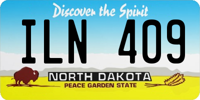 ND license plate ILN409