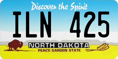 ND license plate ILN425