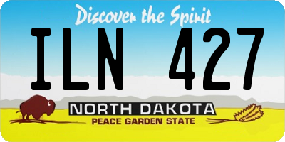 ND license plate ILN427
