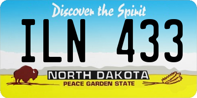 ND license plate ILN433