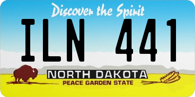 ND license plate ILN441