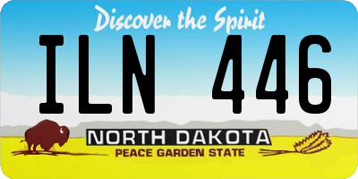 ND license plate ILN446
