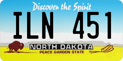 ND license plate ILN451