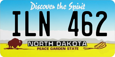 ND license plate ILN462