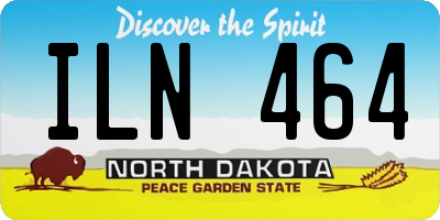 ND license plate ILN464