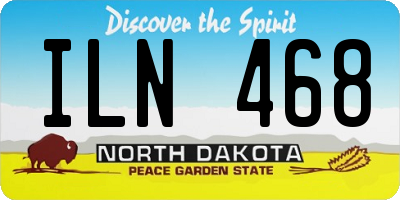 ND license plate ILN468