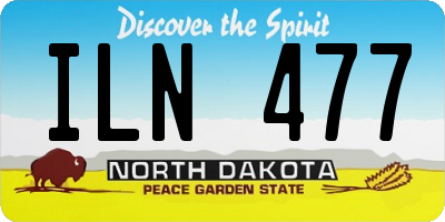 ND license plate ILN477