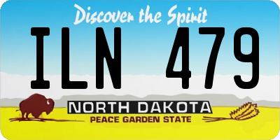 ND license plate ILN479