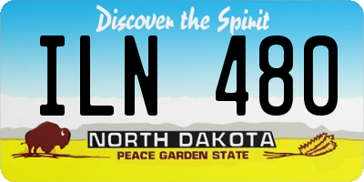 ND license plate ILN480