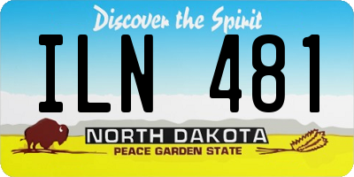 ND license plate ILN481