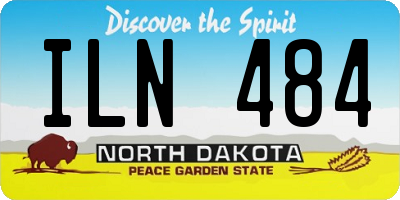 ND license plate ILN484