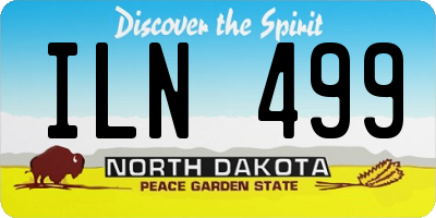 ND license plate ILN499