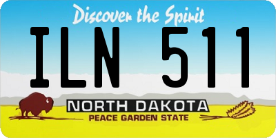 ND license plate ILN511