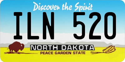 ND license plate ILN520