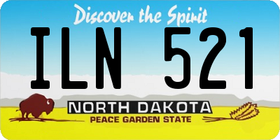 ND license plate ILN521